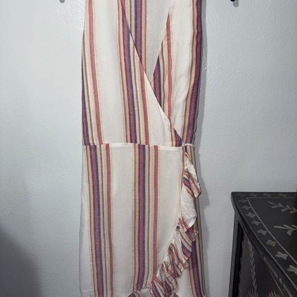 RAILS Madison Wrap Dress in Jewel Stripe SZ L - Picture 2 of 8